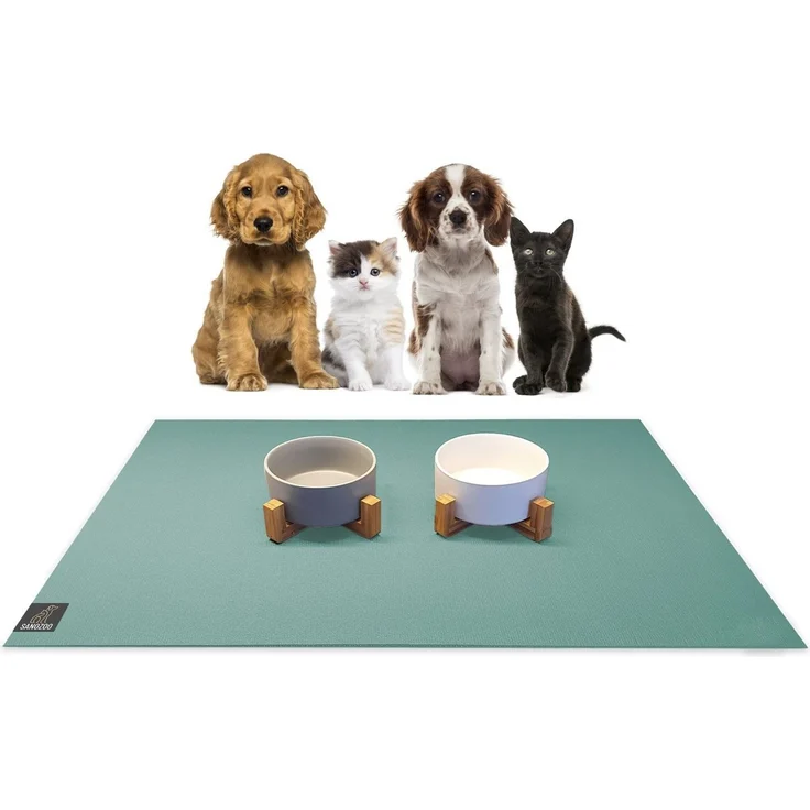 Sanozoo Napfunterlage Öko-Tex & Made in Germany, 1-St, für Hunde & Katzen in Eckig, Rund, Halbrund oder Eckrund – Bild 1