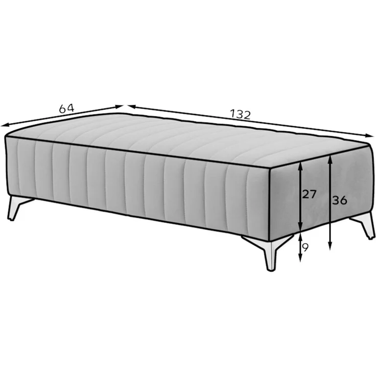 Polsterhocker Designerhocker Hocker ELENI Stoff Monolith Altrosa – Bild 5