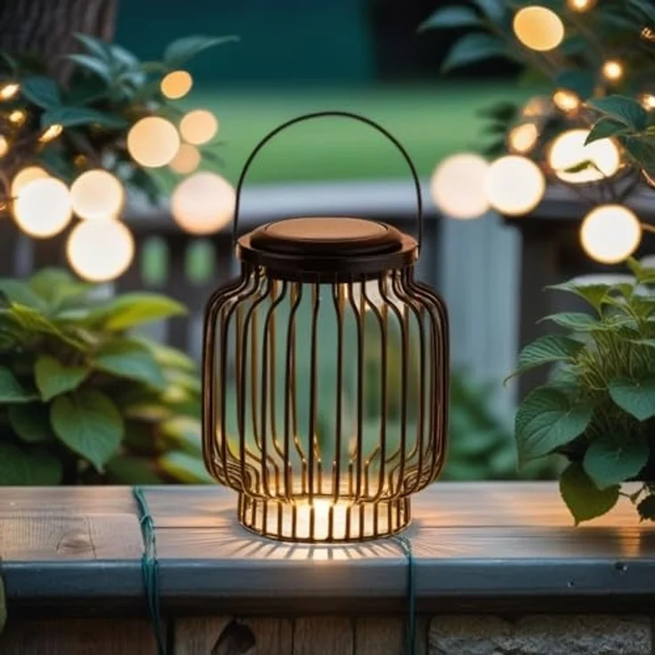 Marrakesch Orient & Mediterran Interior LED Solarleuchte 2er Set Skandinavische Solarlaterne Laterne Lampe Garten Deko Modern – Bild 4
