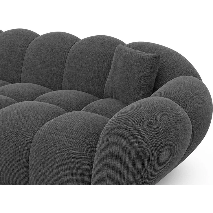 Wohnlandschaft Maleron XXL - Strukturstoff - Anthrazit - Rechts – Bild 5