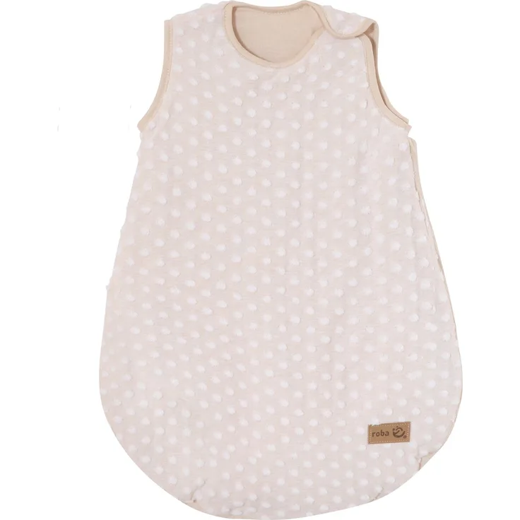 roba Schlafsack 'Frosty Almond' - 90 cm - Innenseite: 100% Baumwolle - GOTS & Oeko Tex - Beige