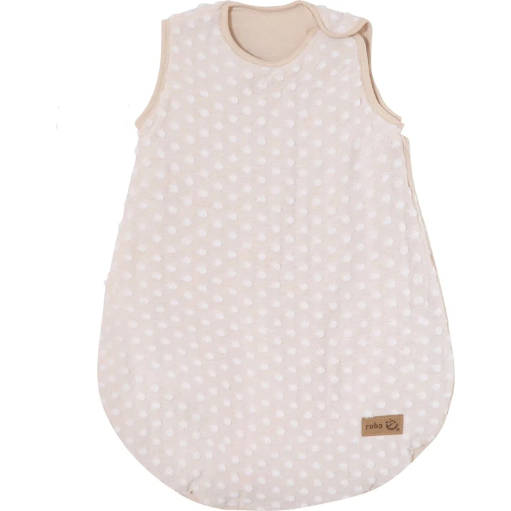 roba Schlafsack 'Frosty Almond' - 90 cm - Innenseite: 100% Baumwolle - GOTS & Oeko Tex - Beige