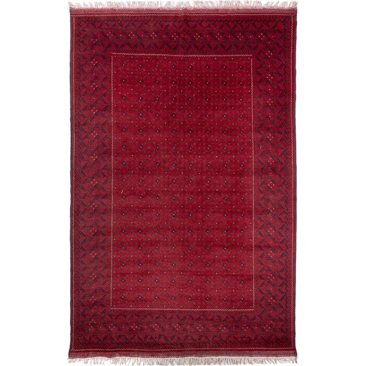 Afghan Teppich - 296 x 193 cm - rot