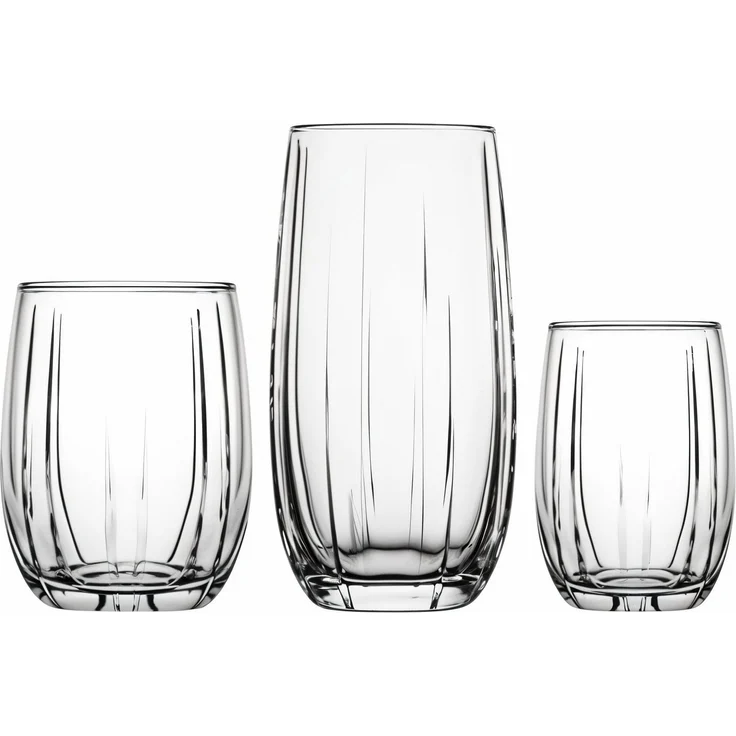 Hermia Concept 'PB-96820' Gläser-Set (18-teilig), Transparent, 6,5 x 6,5 x 15 cm, 500 ml – Bild 4