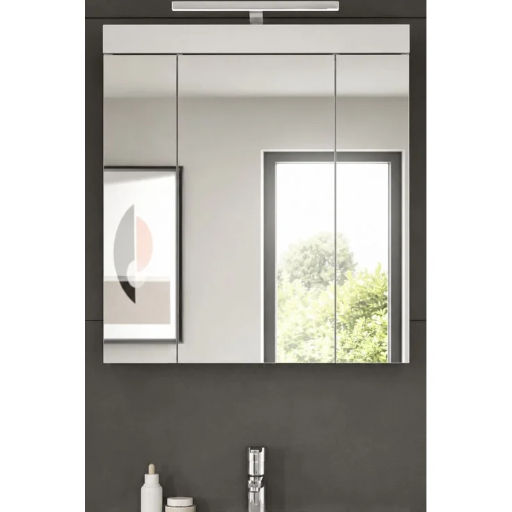 Badezimmer Spiegelschrank Gusto in weiß matt 60 cm – Bild 2