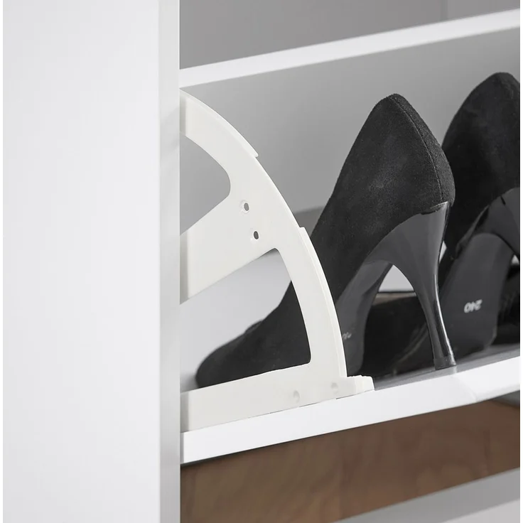 SoBuy FSR98-XL-W Schuhbank, MDF, Lackiert, Weiß, 100 x 46 x 26 cm – Bild 9