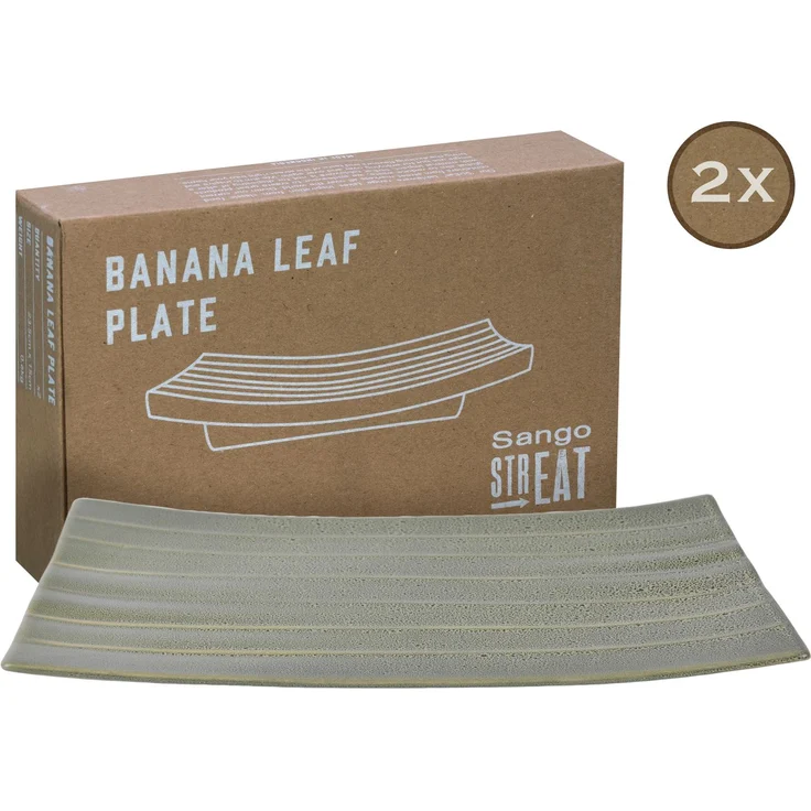 Streat Food Grün, Banana Leaf 2-tlg (mo) – Bild 1