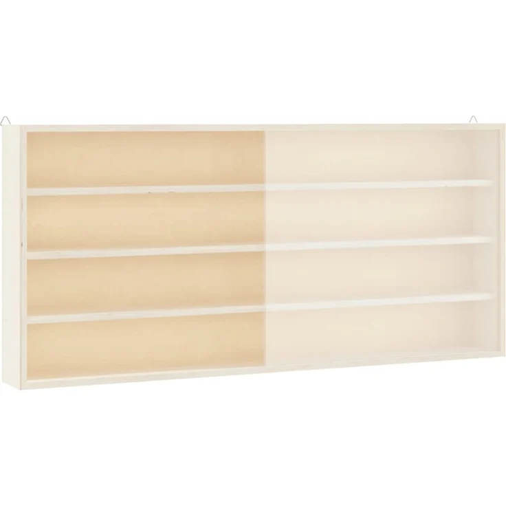 vidaXL Sammlervitrine aus Holz mit Türen 80 x 8,5 x 37 cm 4017387 – Bild 3