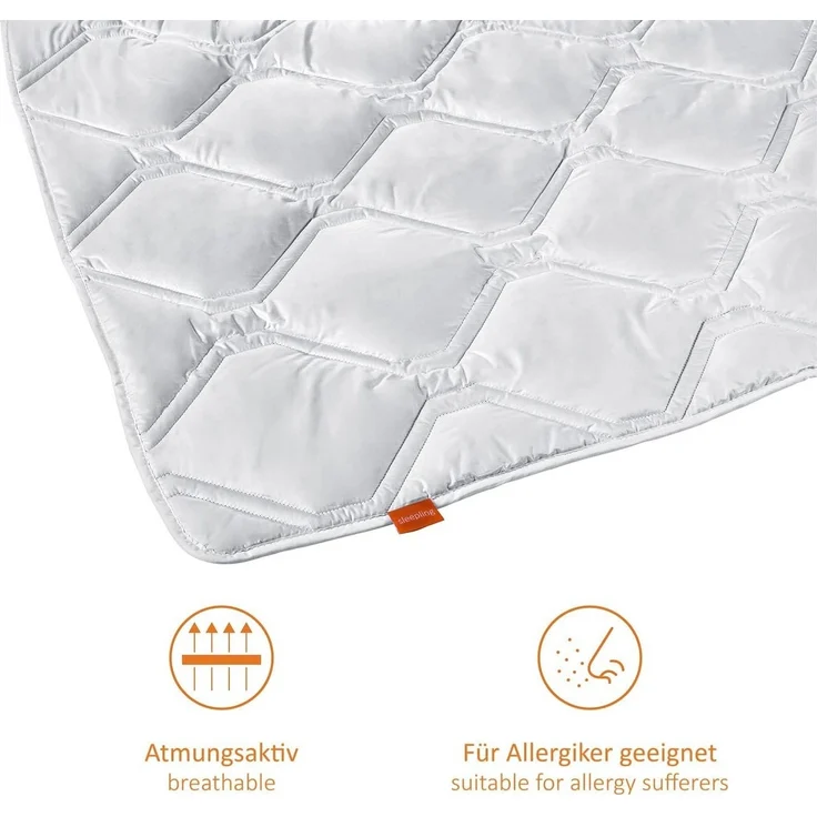 sleepling Naturhaarbettdecke Luxus Kaschmir Steppdecke, Füllung: 100% Kaschmir, Bezug: 100% Baumwolle, Cashmere-Decke in verschiedenen Wärmeklassen, Made in Germany – Bild 2