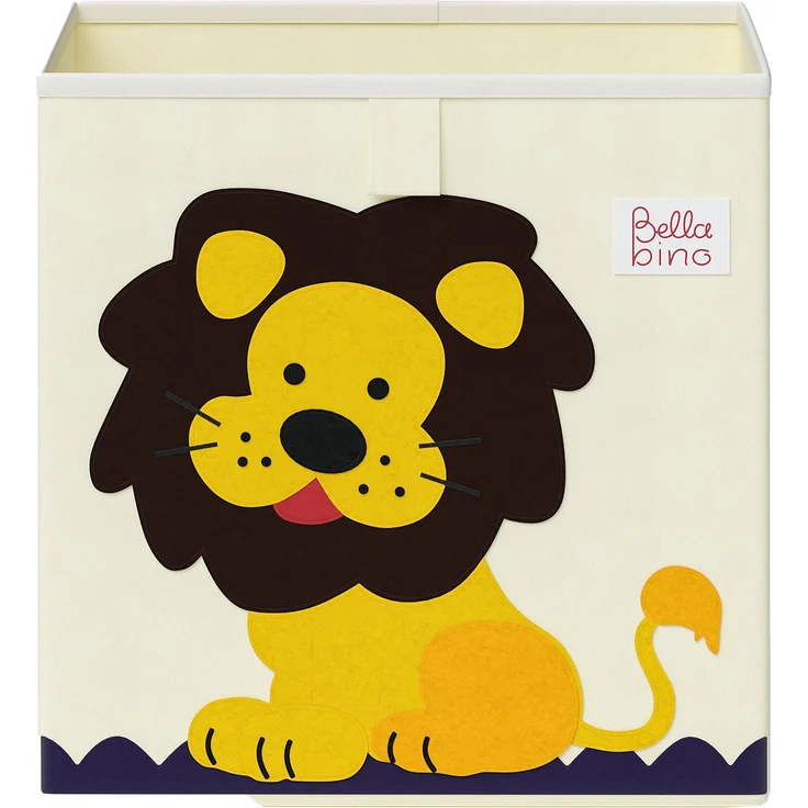 Bellabino 'Helme' Aufbewahrungsboxen, Affe/Löwe, beige, 2er-Set – Bild 5