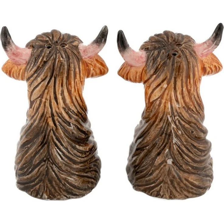 Sass & Belle Salz- / Pfefferstreuer Hochland-Kühe, (Set, 2-tlg), ca. 6,5 x 6,5 x 9,7 cm (je Streuer) – Bild 2