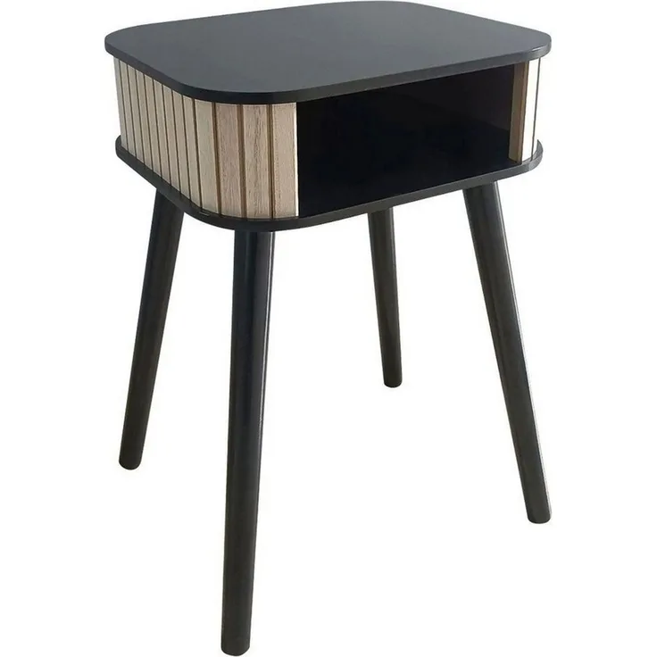 sesua Nachttisch Beistelltisch Nachttisch aus Holz modernes Design 34x30x50cm