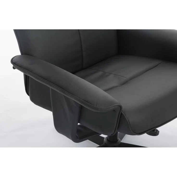 Relaxsessel mit Hocker HWP58-SCH schwarz – Bild 8