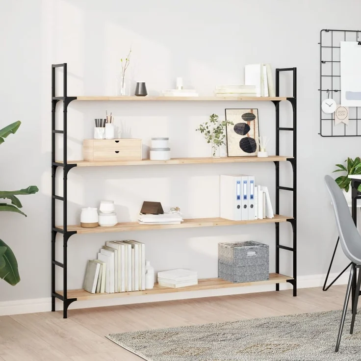 vidaXL Tischplatte 140x20x2 cm Rechteckig Massivholz Akazie 4008735 – Bild 3
