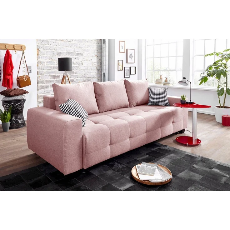 COLLECTION AB Schlafsofa Bella, mit Bettfunktion und Bettkasten, inkl. loser Rücken- und Zierkissen – Bild 1