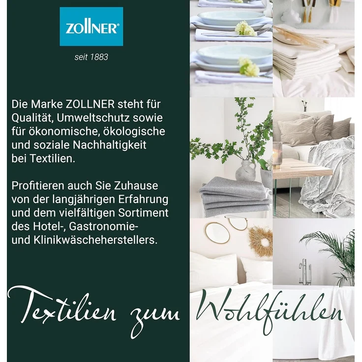 ZOLLNER Duschtücher, Walkfrottier (2-St), 70 x 140 cm, 100% Baumwolle, alle Farben bis 95°C waschbar – Bild 7