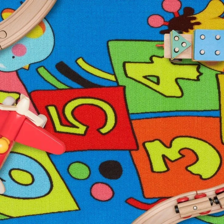 Kinderteppich Hüpfkästchen mit Tieren – Bild 5