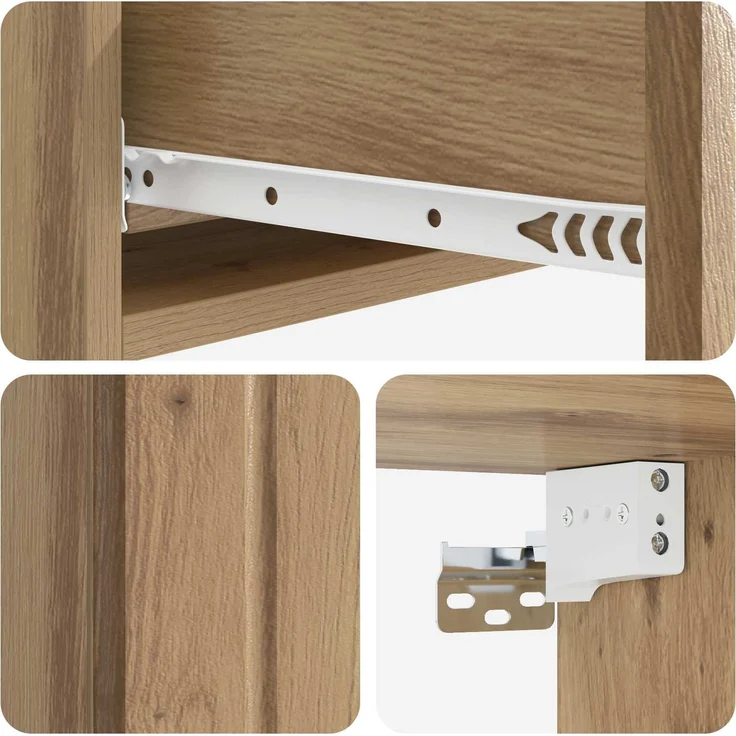 vidaXL Wandmontierter Beistelltisch Artisan-Eiche 87,5 x 34,5 x 17 cm 898334 – Bild 7