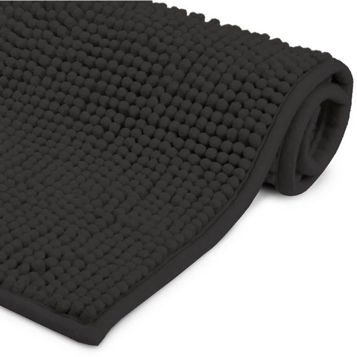 Beautissu Badematte Badezimmerteppich BeauMare WR rutschfest 80x50 cm Schwarz – Bild 4