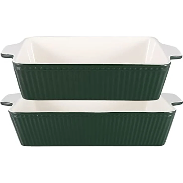 Greengate 2-er Set Auflaufformen Alice pinewood green – Bild 1