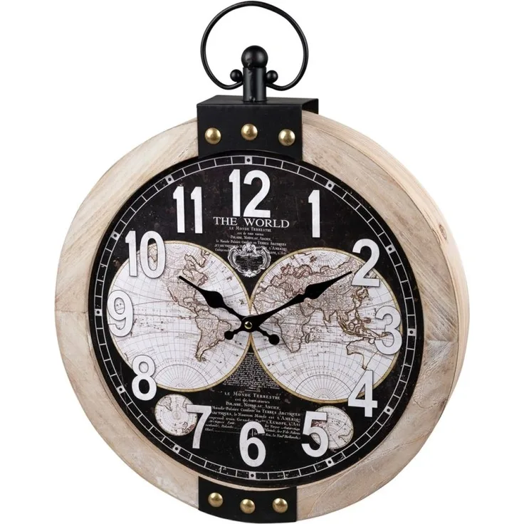 formano Weltkarte Wanduhr Ø 40 cm