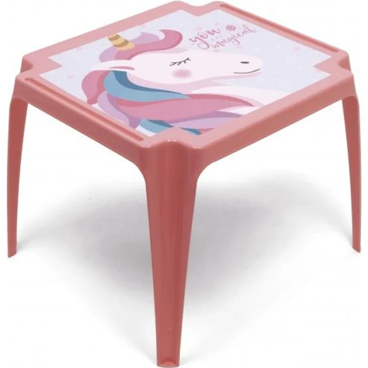 Arditex Tisch Einhorn 44x50 cm Polypropylen rot/rosa