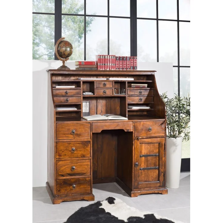 Sekretär Akazie 128x58x138 honig lackiert OXFORD #0516 – Bild 6