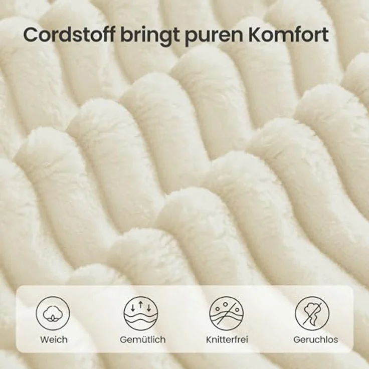 VASAGLE Ecksofa, modulares Sofa 244 cm breit, vakuumverpackt, Schlafsofa, Keine Montage erforderlich, mit großer Chaiselongue Links, für Wohnzimmer, Gästezimmer, cremeweiß LCS183WD01 – Bild 8