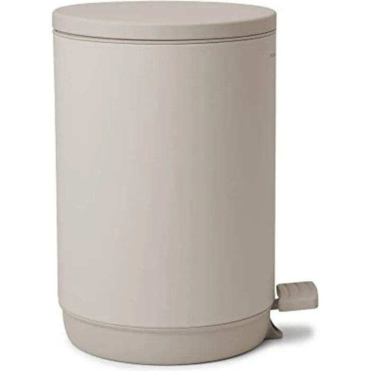 Marc O'Polo Home Kosmetikeimer The Curve, runder Fußtrittmechanismus, 5 l, Farbe Oatmeal