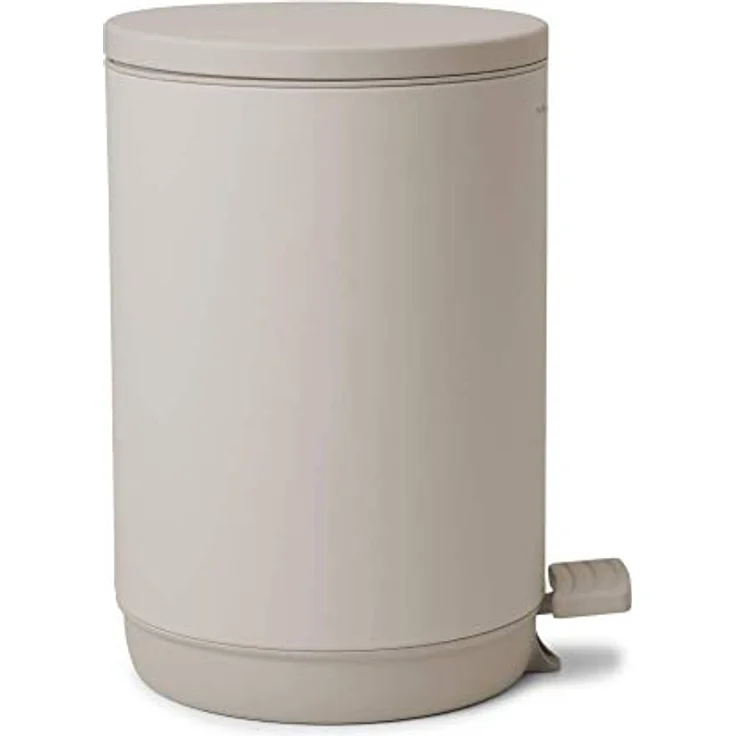 Marc O'Polo Home Kosmetikeimer The Curve, runder Fußtrittmechanismus, 5 l, Farbe Oatmeal – Bild 1