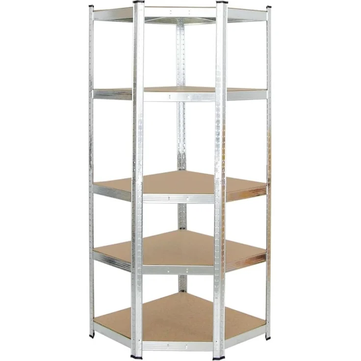 PROREGAL Mega Deal Eckregal Ragnar 1x: 180 x 70 x 40 cm | 2X: 180 x 90 x 40 cm Verzinkt Fachlast 175kg, Kellerregal, Steckregal, Garagenregal, Lagerregal – Bild 5