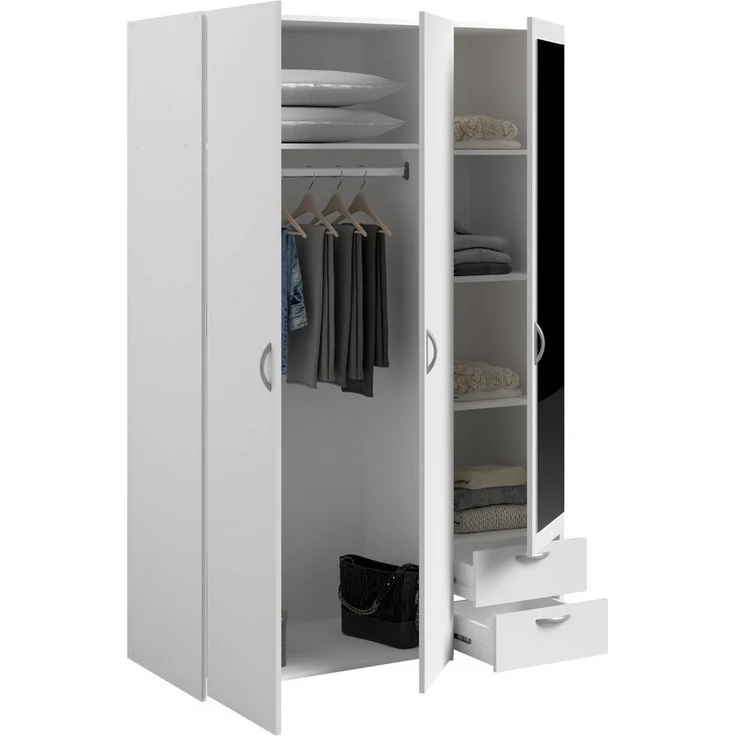Parisot Daily 4 Kleiderschrank – 3 Türen, 120 x 185 x 51 cm – Bild 3
