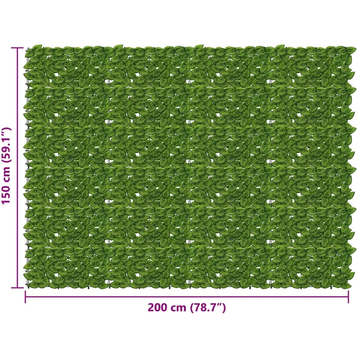 vidaXL Balkonsichtschutz mit Blättern Rechteckig 200 x 150 cm 42040647 – Bild 5
