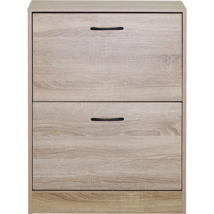 HTI-Living Schuhschrank Schuhkipper Sonoma mit 2 Klappfächern 60 x 81 x 24 cm (1 Stück, 1-St, 1 Schuhkipper mit 2 Klappfächern) modern Platzsparend – Bild 4