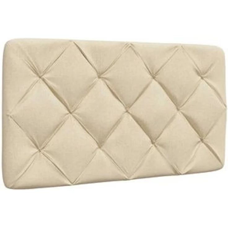 vidaXL Bett Kopfteil-Kissen Creme 80 cm Stoff (1-tlg) – Bild 6
