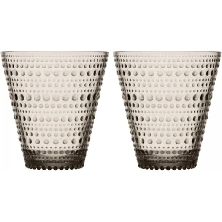 Iittala Kastehelmi Glas - 30 cl - Leinen - 2 Stück 1051121