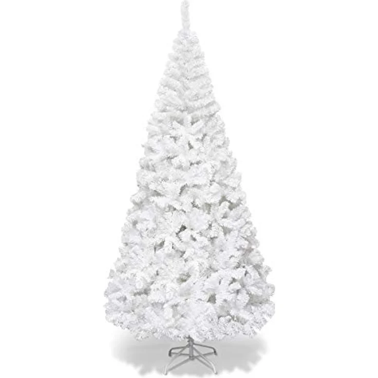 COSTWAY Künstlicher Weihnachtsbaum, 210cm, 950 PVC Nadeln, mit Metallständer – Bild 2