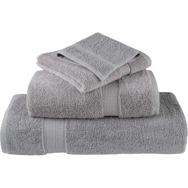 vidaXL Premium Handtücher SOLUND 4 Stk. Grau 100x200 cm 600 g/m² 137318 – Bild 4