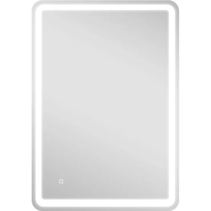 Badezimmerspiegel, beleuchtet, Touch-Steuerung, beschlagfrei, dimmbar, 3 Lichtfarben, 70 x 100, Silber--Silber--100x70x4cm--YOUDENOVA