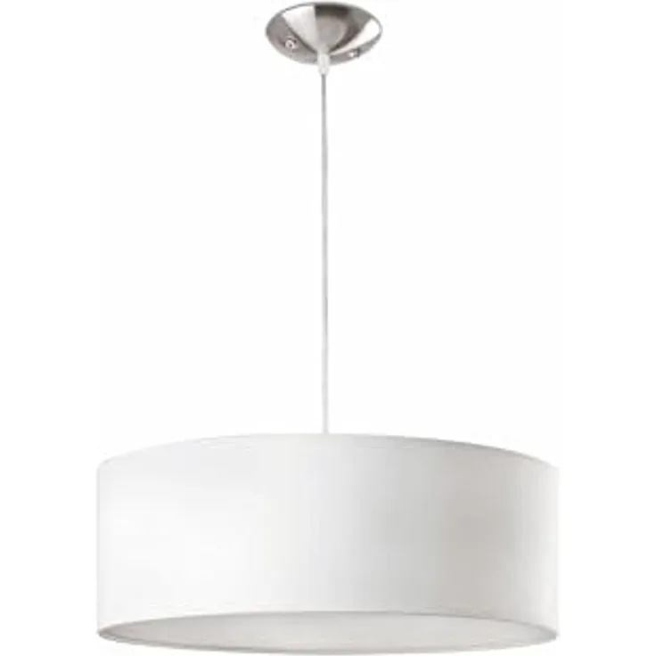 Faro LED LED Hängeleuchten Seven, Weiß, Kunststoff, Metall, Stoff, 68284
