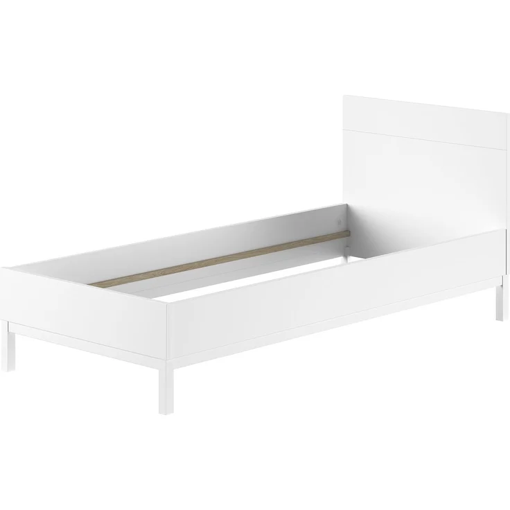 2-tlg. Schlafzimmerset Eva 206.4 x 90.0 x 95.8 cm Kiefer MDF Weiß – Bild 3