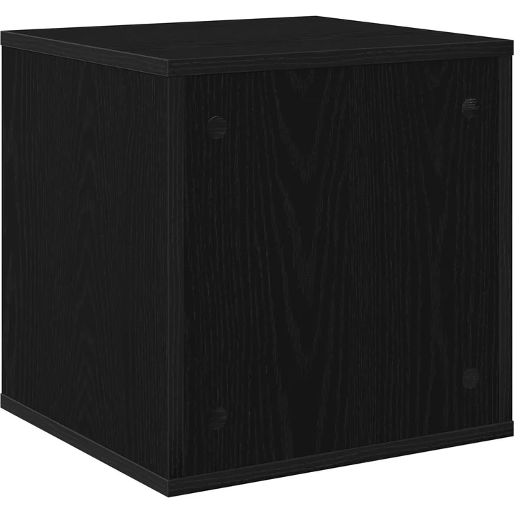 vidaXL Vinyl Album Box 2 stk. Schwarz Eichen-Optik 37 x 36,5 x 38 cm 8012845 – Bild 7
