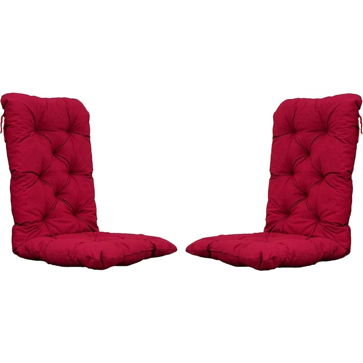 Chicreat Set mit 2 Hochlehnersesseln, 120 x 50 x 8 cm, Rot – Bild 1