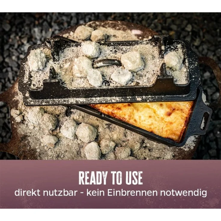 Grillfürst Dutch Oven Kastenform BK4 aus Gusseisen – Bild 6