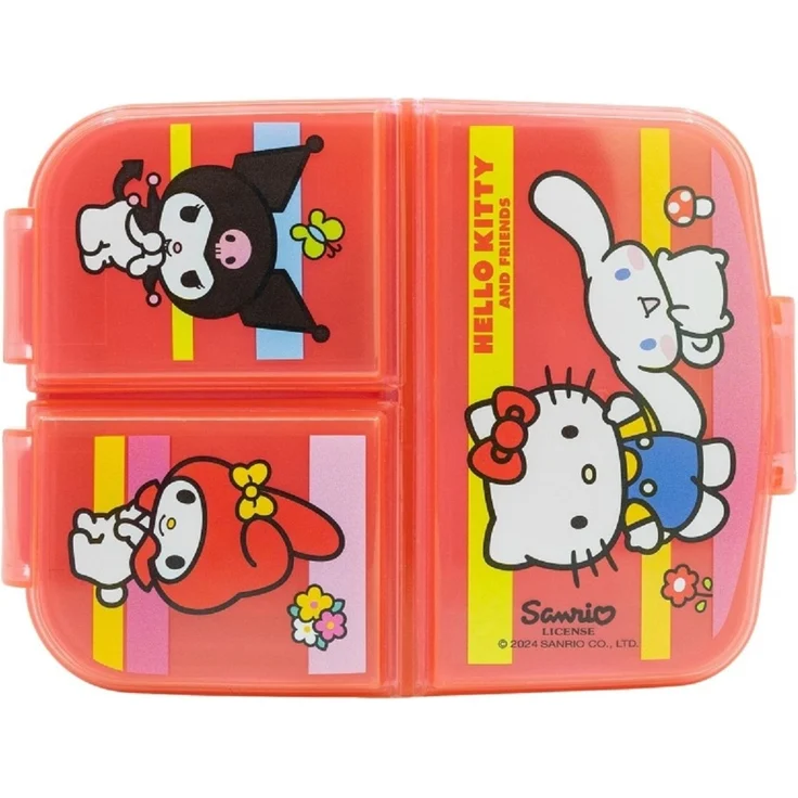 Hello Kitty and Friends Kinder Premium Lunchbox Brotdose Frühstücks-Box Vesper-Dose mit 3 Fächern – Bild 2