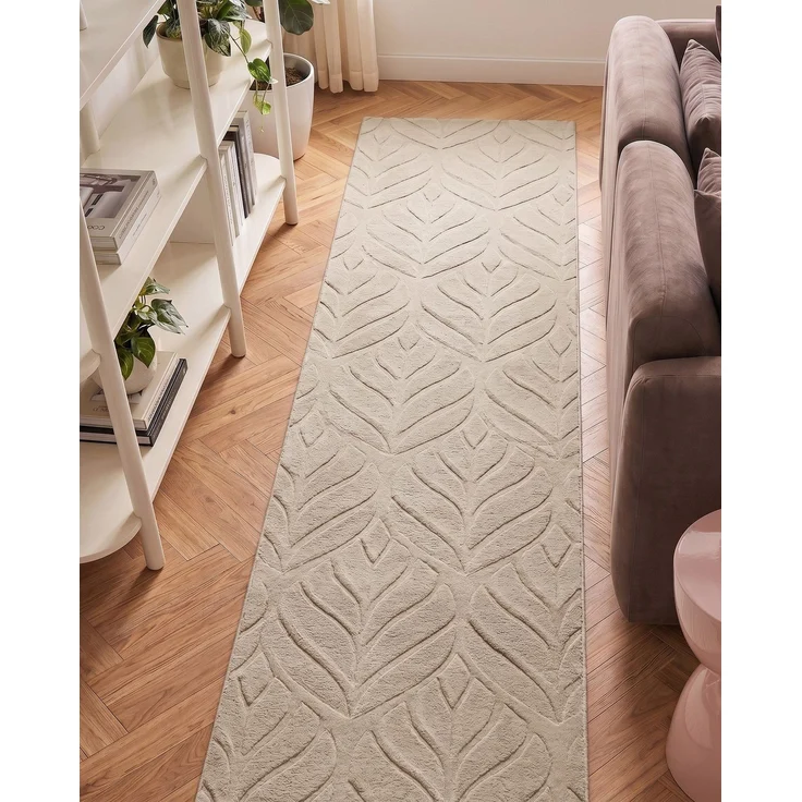 Kunstfellteppich MITCHELL Beige 80 x 300 cm – Bild 3
