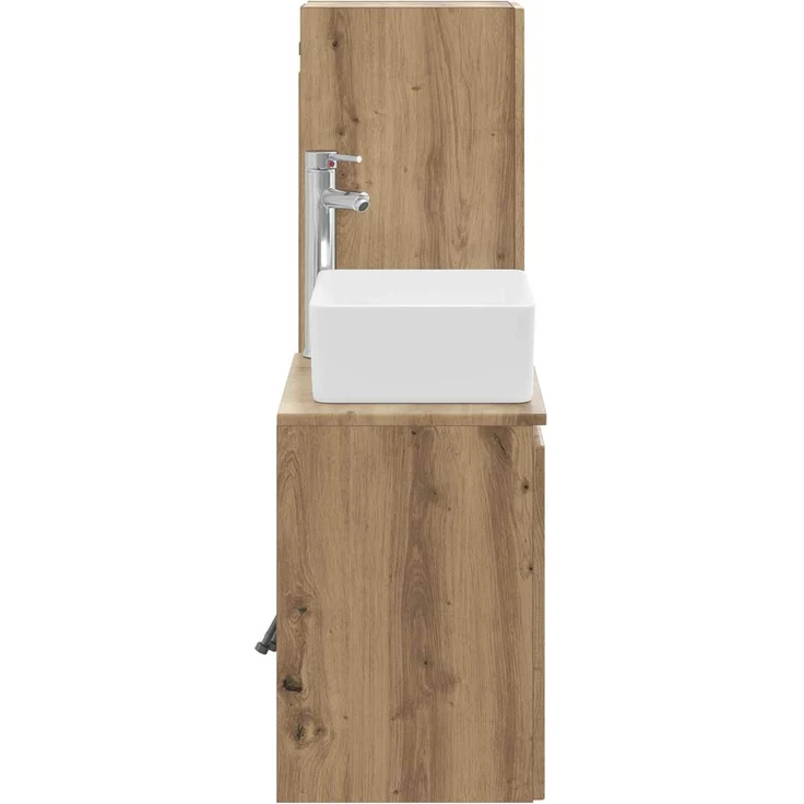 vidaXL Badezimmerschrank-Set 2 stk. Artisan-Eiche 33 x 34,5 x 100 cm 3406132 – Bild 4
