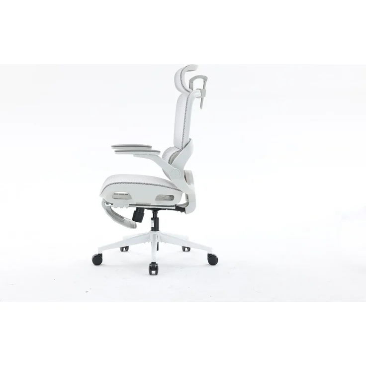 Sihoo Ergonomischer Stuhl B100-Pro, Mit Pedal, 131 x 73 cm, in Weiß – Bild 6