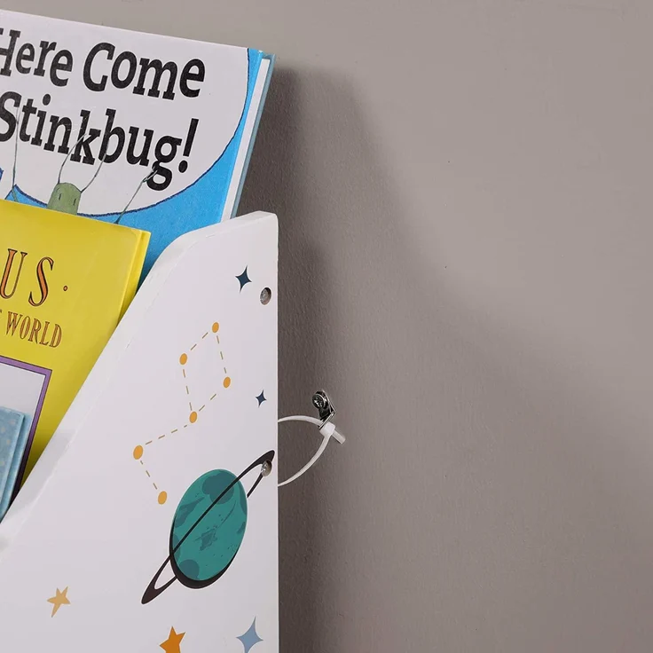 Songmics Spielzeugregal, Bücherregal für Kinder, Kinderzimmerregal mit 3 Fächern und herausziehbarer Spielzeugkiste mit Rollen – Bild 6