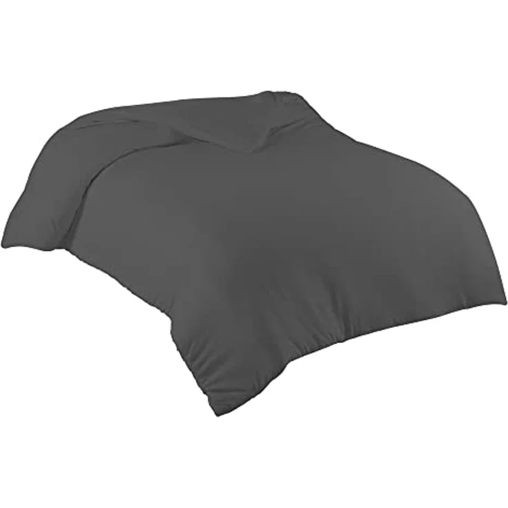 livessa Bettbezug Bettbezug Baumwolle Jersey Bettwäsche Allergiker Reißverschluss, (1 St), 100% Baumwolle Single-Jersey 140 g/m² weich & atmungsaktiv – Bild 1